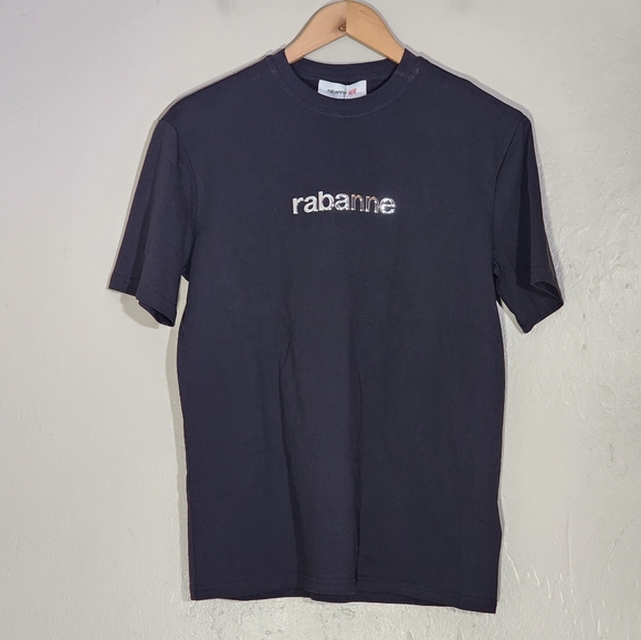 Rabanne + H&M Men's Classic Black T-Shirt - Picture 1 of 6